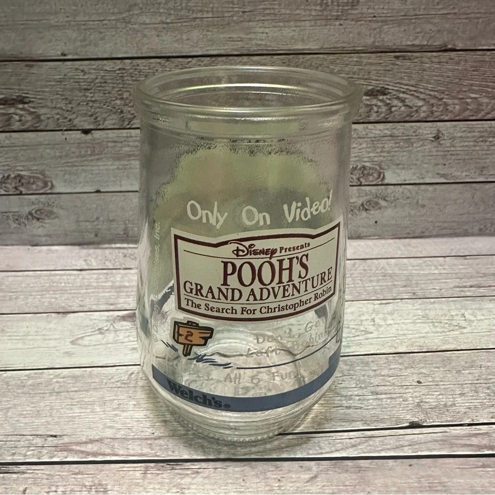 Winnie the Pooh Glass Tumbler - Clear vintage
